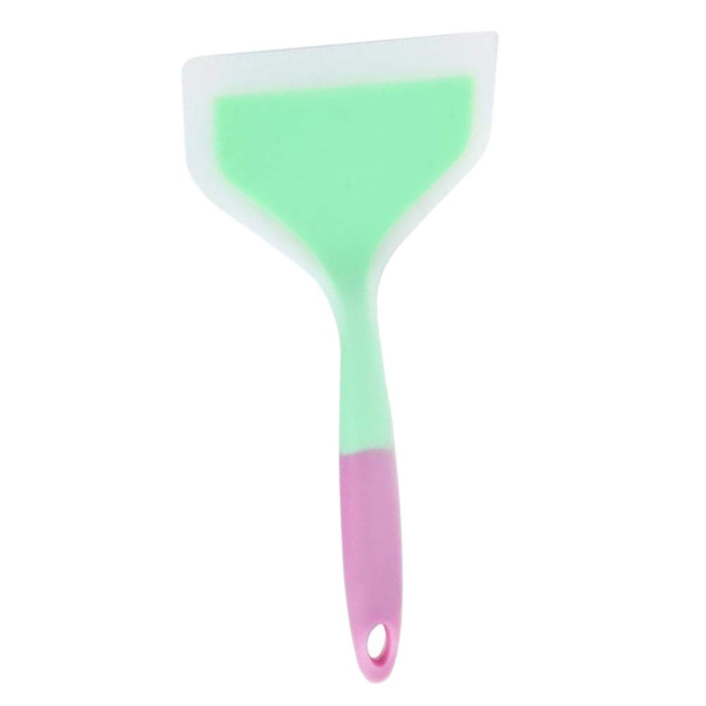 DOITOOL Silicone Kitchen Spatula - Non-Stick Heat Resistant Cooking Turner for Eggs, Pancakes, Burgers - Perfect for Flipping, Scraping & Serving (1-Piece Portable Design)