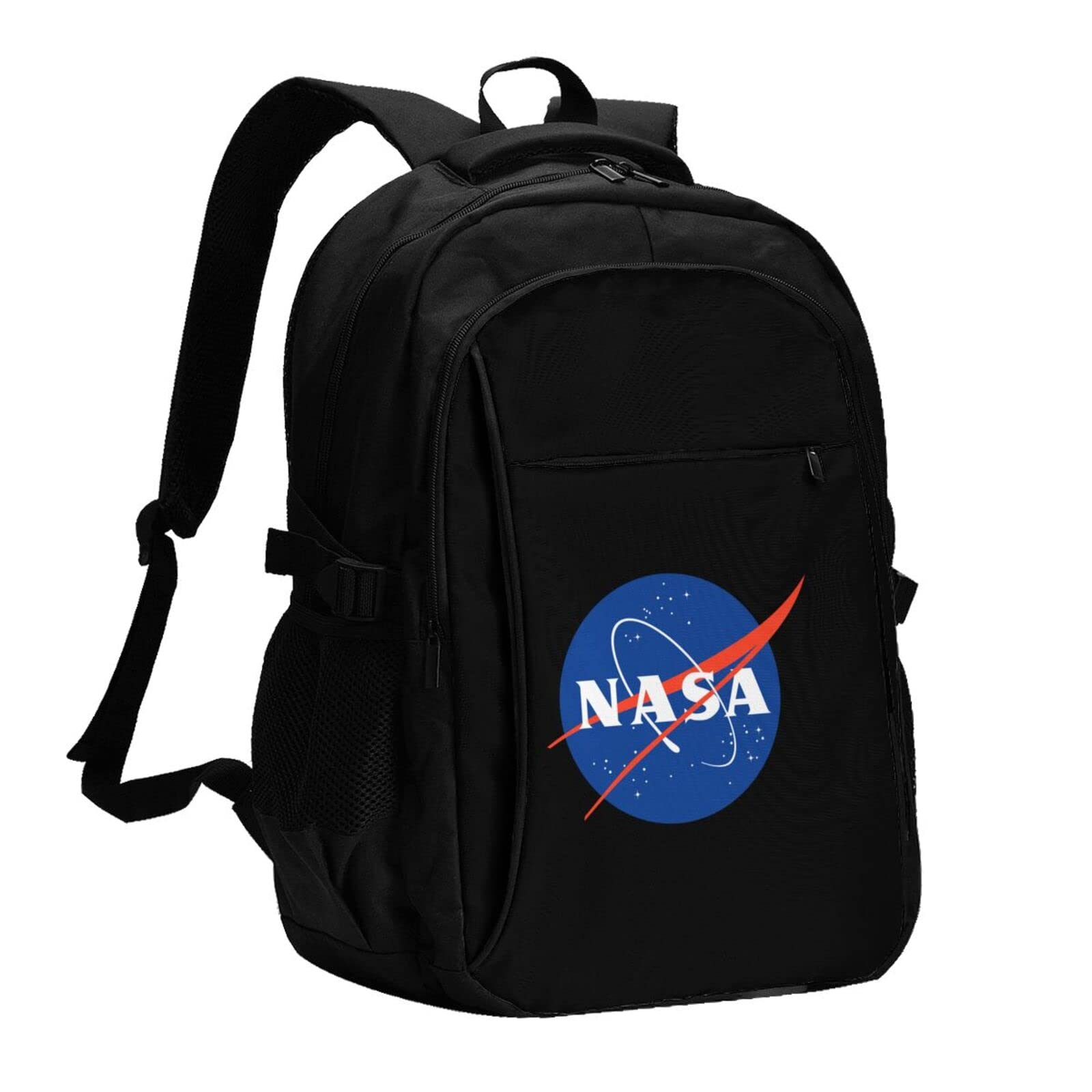 NASA Logo USB Charging Backpack - Lightweight & Durable Unisex Laptop Book Bag for Men & Women - Perfect for Work, School, Travel & Outdoor Adventures