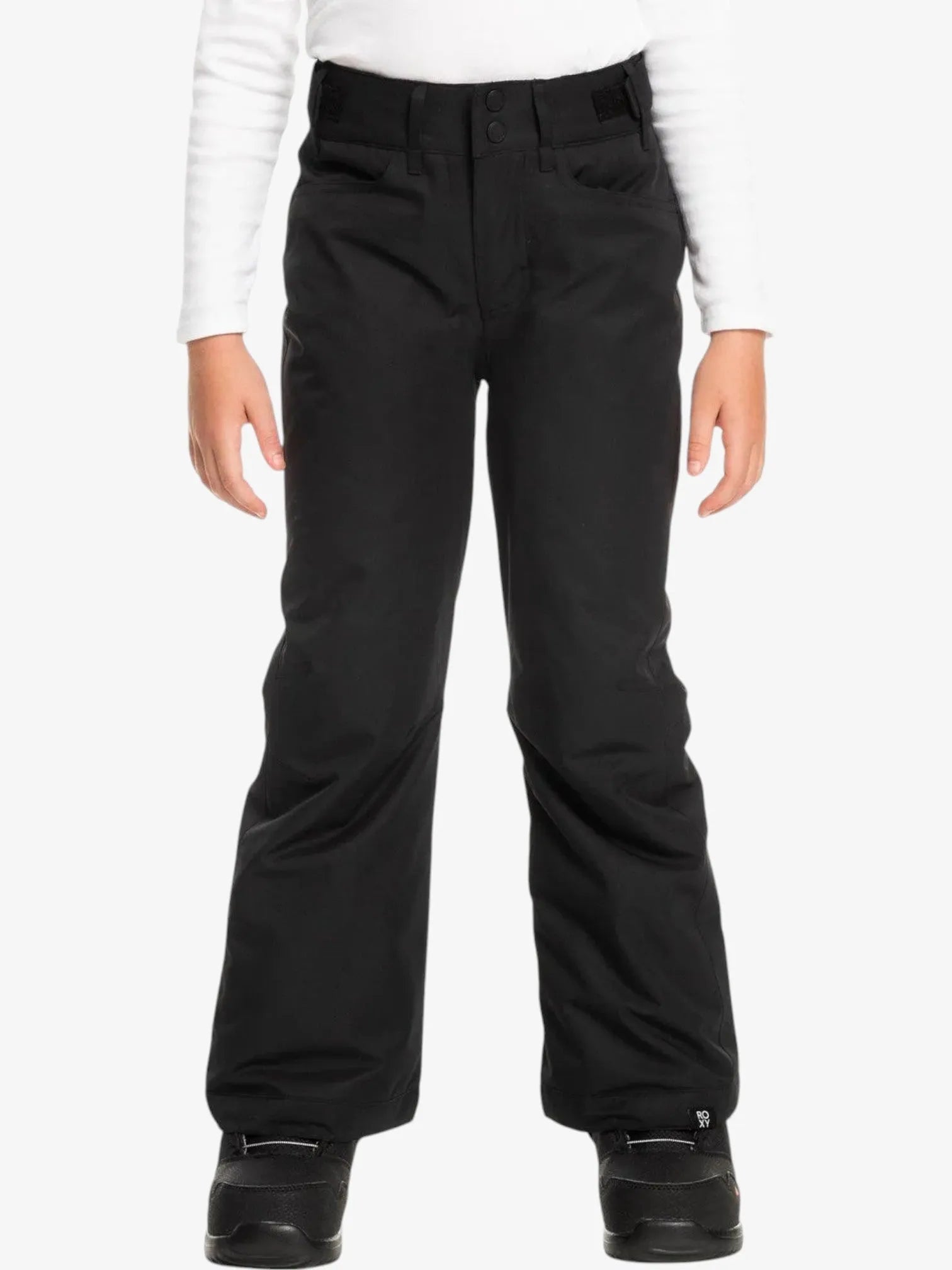 ROXY Girls' Snow Pants - Black | Waterproof Winter Snowboard Pants for Kids | Perfect for Skiing, Snowboarding & Outdoor Winter Activities