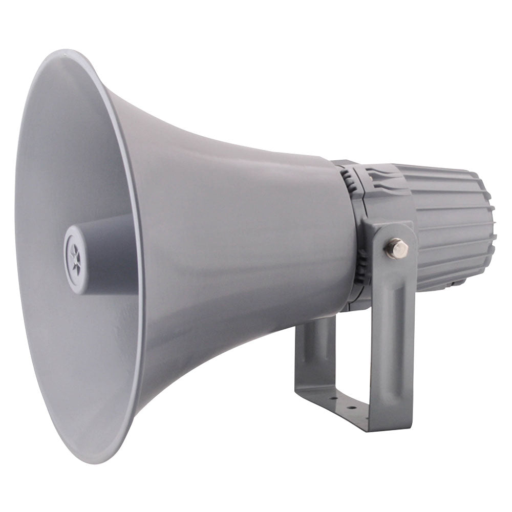 12.7'' Indoor/Outdoor PA Horn Speaker - High Power Weatherproof Loudspeaker for Public Address, Events & Emergency Announcements
