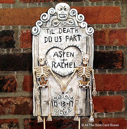 Halloween Wedding Cake Topper - 'Til Death Do Us Part - Personalized Handmade Gothic Decor for Spooky Weddings & Halloween Parties