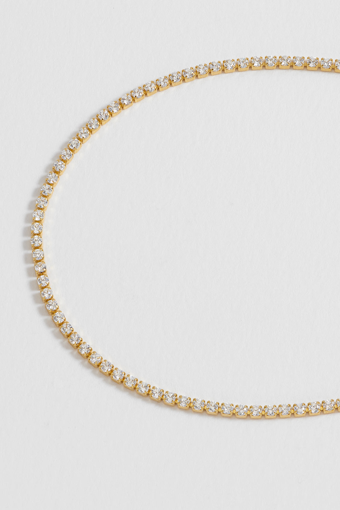 14K Gold Plated Tennis Chain Necklace for Men & Women - Durable & Stylish Jewelry for Parties, Weddings & Everyday Wear