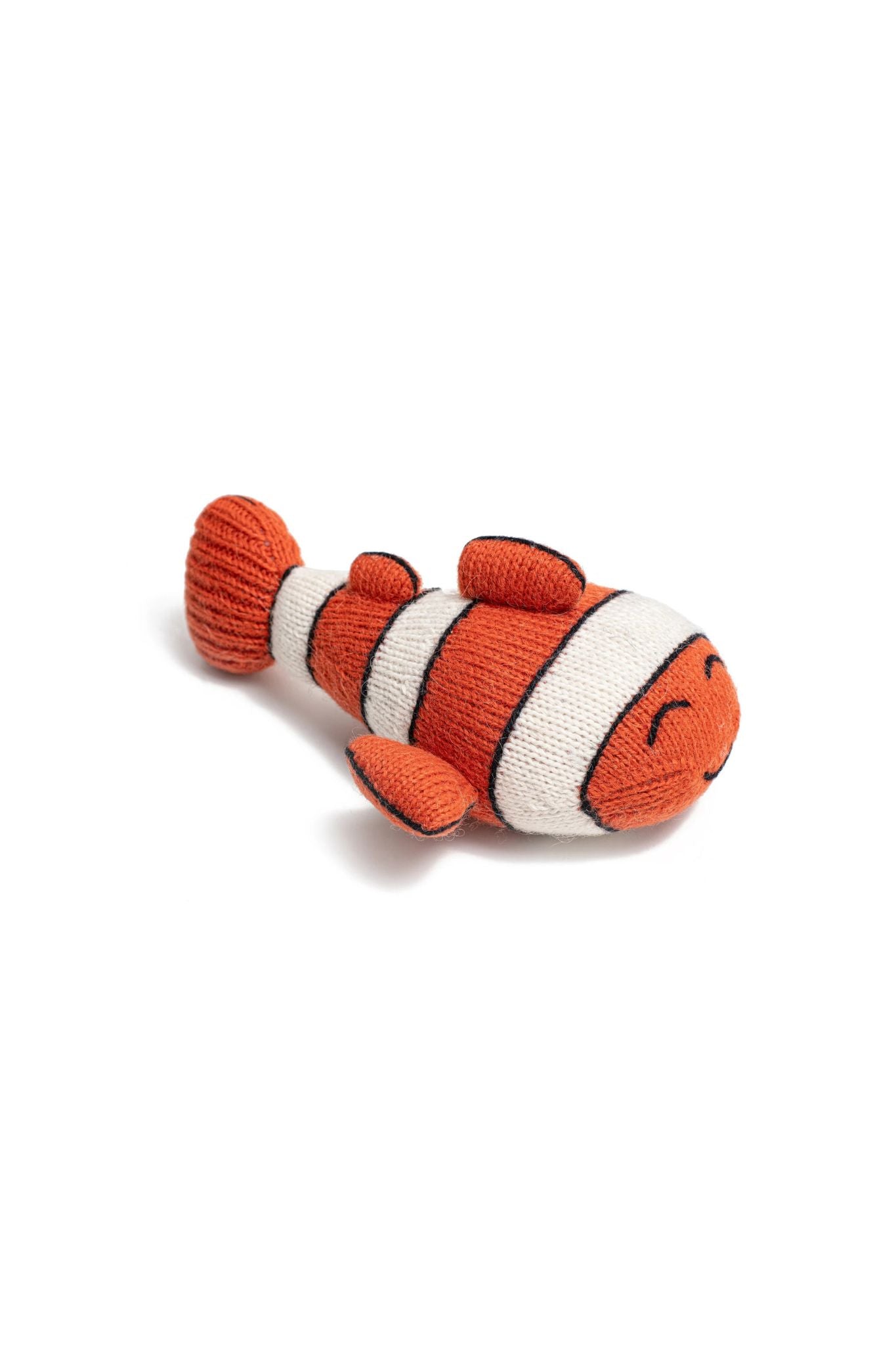Soft Alpaca Plush Clownfish Stuffed Animal Toy - Cute & Huggable Ocean Friend for Babies & Toddlers 8+ Months - Perfect for Nursery Decor, Baby Shower Gifts & Sensory Play