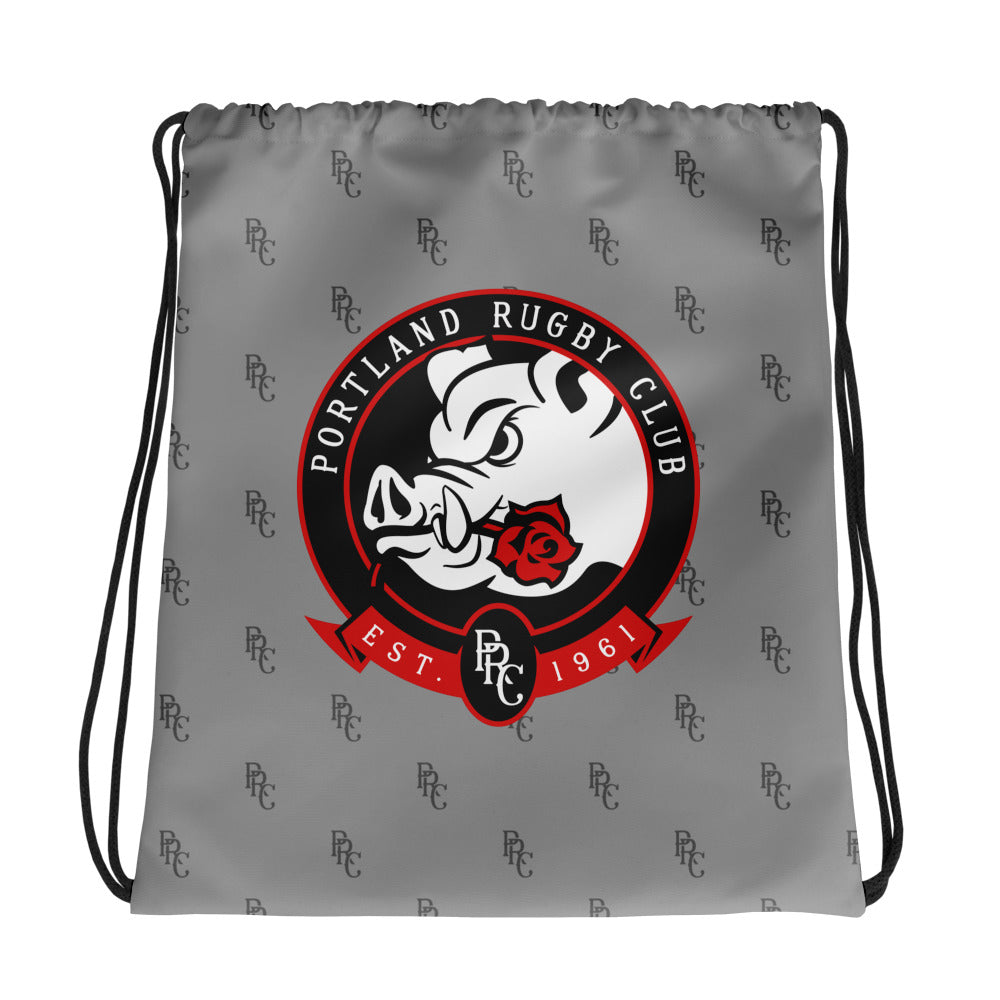 Portland Pigs Drawstring Backpack - Cute Piggy Design Gym Bag for Workout, Travel & School | Lightweight & Durable