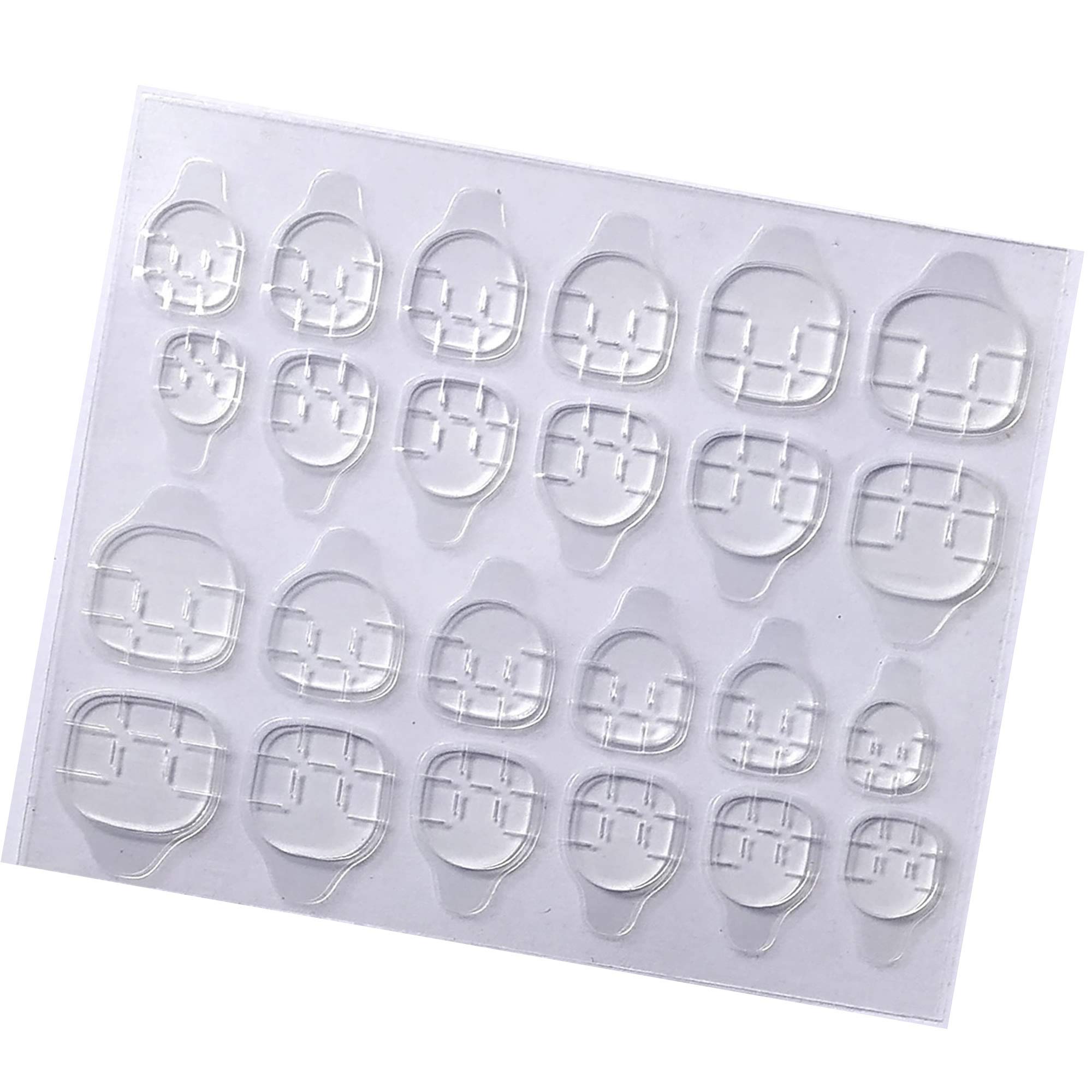 SellRider 24-Piece Double-Sided Nail Glue Stickers - Strong Adhesive Jelly Gel Tape for Artificial Nails | Perfect for DIY Manicures, Nail Art & Salon Use