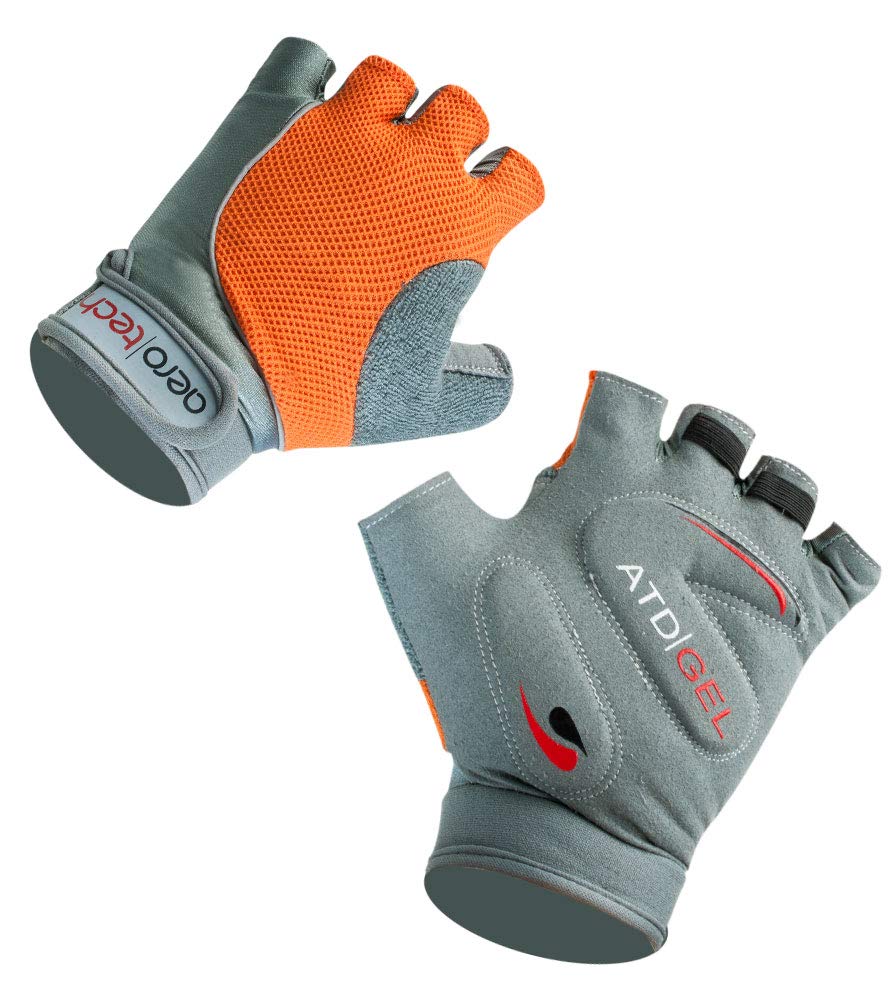 ATD Kids' Fingerless Bike Gloves with Gel Padding - Breathable Cycling Gloves for Boys & Girls - Perfect for Mountain Biking, Road Cycling & Outdoor Sports