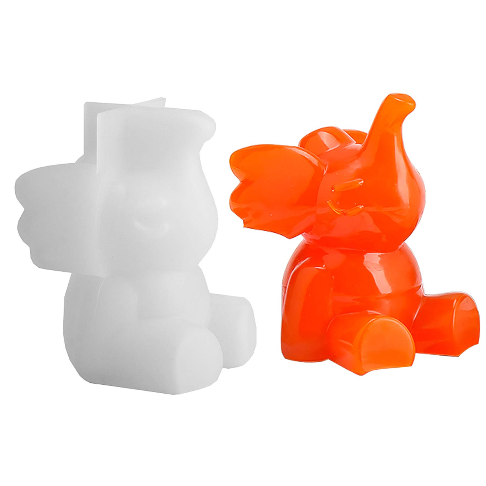Takezuaa 3D Animal Resin Cube Molds - Silicone Epoxy Molds for Unicorn, Lion, Wolf, Elk, Elephant DIY Keychains & Handmade Candles | Perfect for Resin Art, Jewelry Making, and Home Decor Gifts