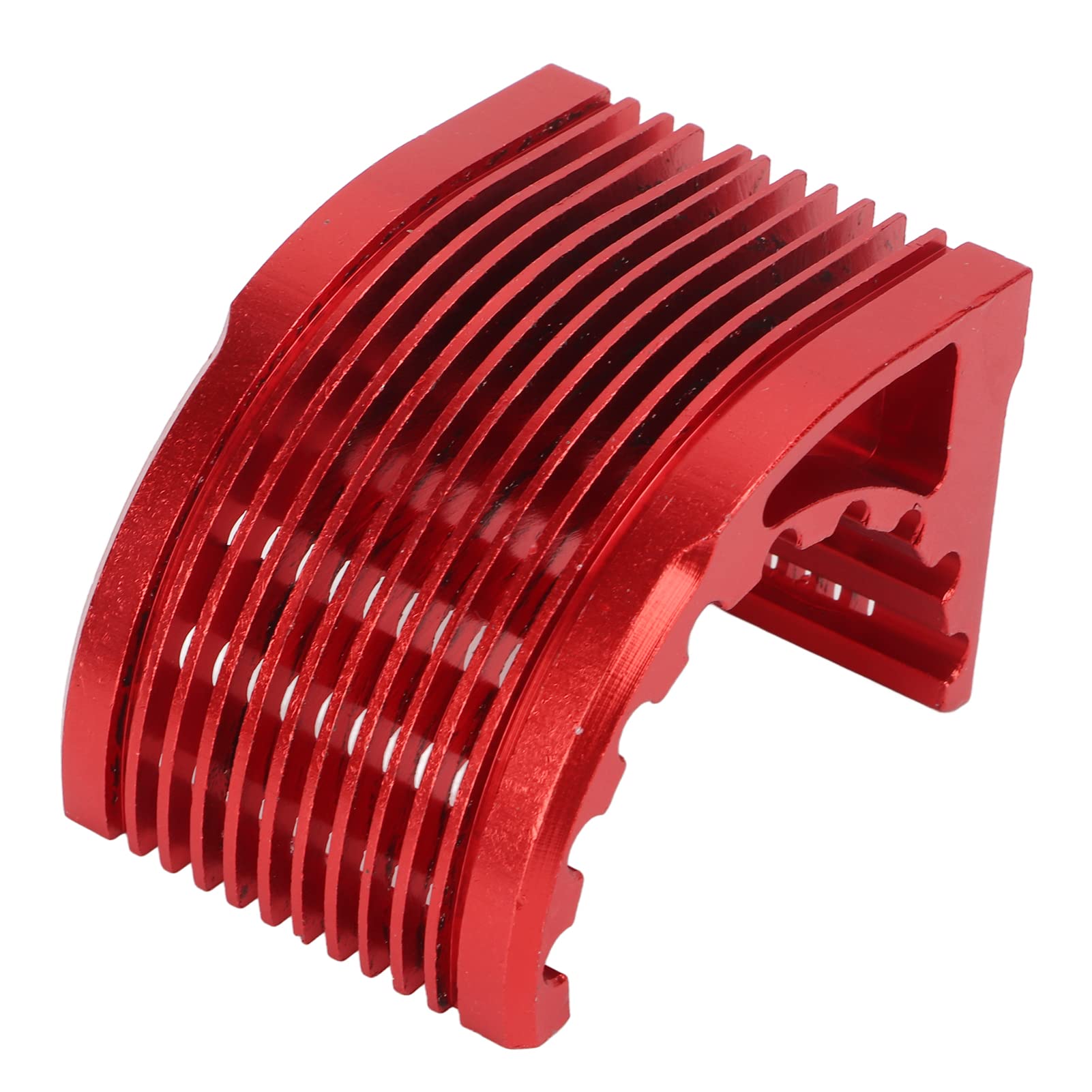 Qqmora Aluminum Alloy Brushless Motor Heat Sink - High Efficiency Cooling Replacement for 1512 & 1515 Motors (Red) - Perfect for RC Cars, Drones, and DIY Electronics Projects