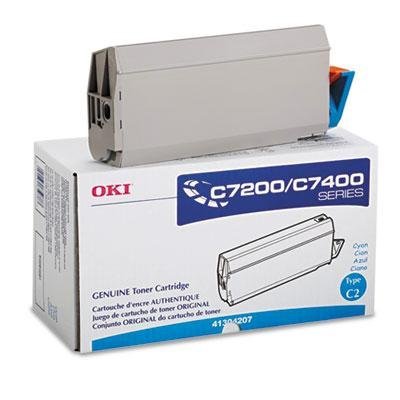 Oki 41304207 High-Yield Cyan Toner Cartridge - 10,000 Pages | Compatible with Oki Printers | Ideal for Office, Home & Business Printing Needs