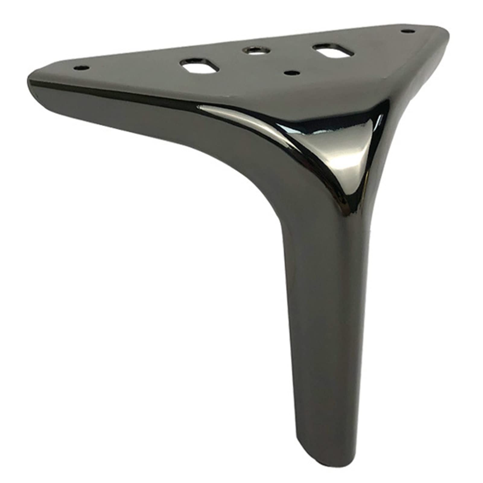 Adjustable Metal Desk Legs - Heavy Duty Stainless Steel Table Feet for Office, Kitchen & Cabinet Furniture (Black, 18cm x 4) - Perfect for Modern Workspace, Home Office & Kitchen Island Setup