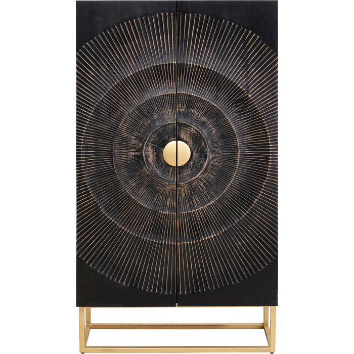 Dark Walnut Cabinet 76x140cm - Modern Storage Solution for Living Room, Bedroom & Office Organization