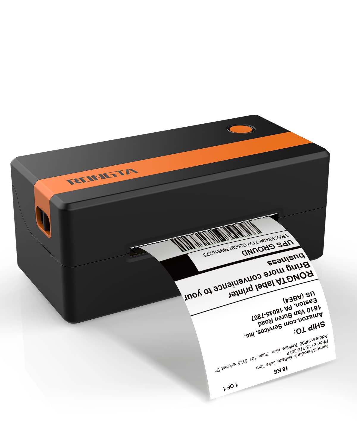 Rongta Thermal Label Printer for Shipping - Compatible with Amazon, Shopify, Etsy, eBay, PayPal, ShipStation & USPS - Works with Windows & Mac OS (Black) | Perfect for Small Business Shipping & E-commerce Fulfillment