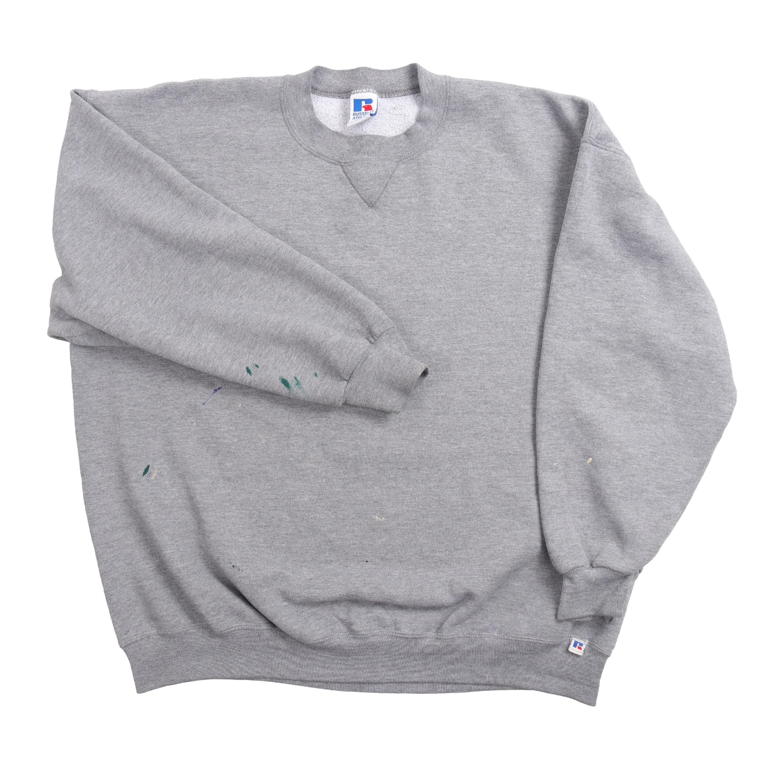Vintage 1990s Russell Athletic Painters Crewneck Sweatshirt - Men's Classic Cotton Pullover for Casual Wear, Street Style & Retro Fashion