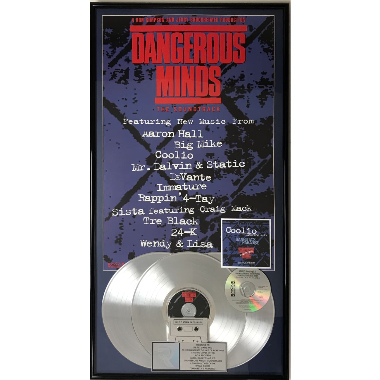 Coolio Gangsta's Paradise & Dangerous Minds Soundtrack Combo - RIAA Award Winning Album | Perfect for 90s Hip-Hop Fans, Movie Soundtrack Collectors & Music Enthusiasts