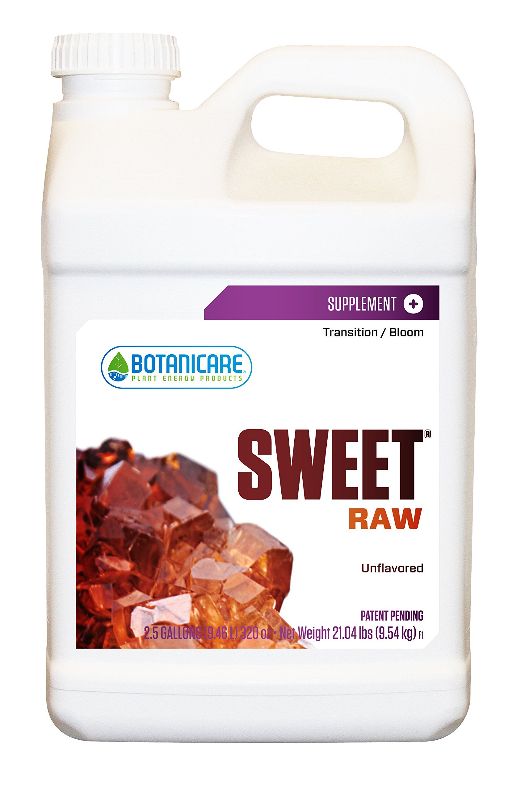 Botanicare Sweet Raw - Organic Plant Growth Supplement for All Stages (2.5 Gallon) | Hydroponic & Soil Nutrient Booster for Fruits, Vegetables & Flowers