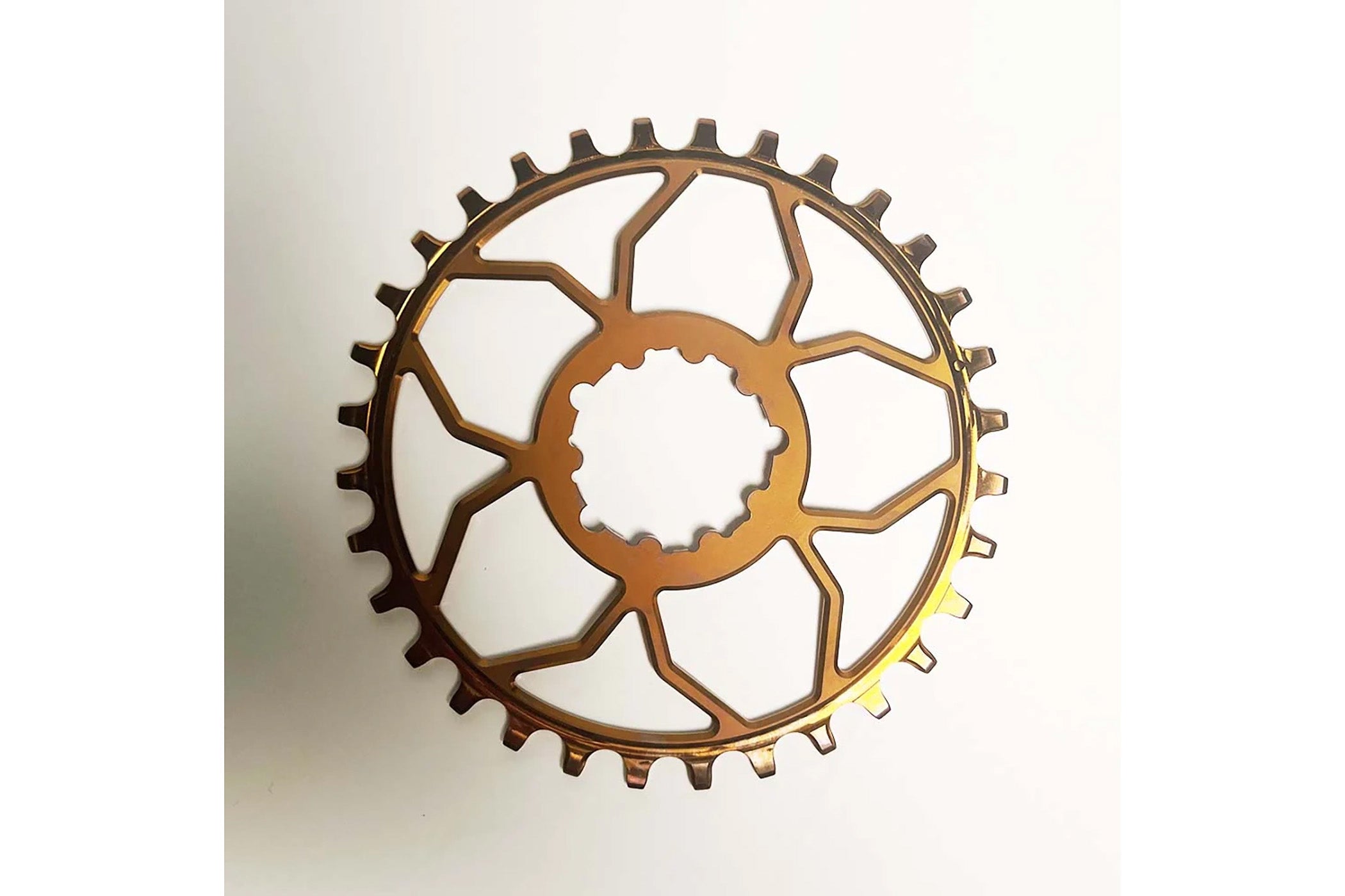 5DEV Titanium Direct Mount Chainring - Lightweight & Durable Bike Chainring for MTB & Road Bikes - Perfect for Mountain Biking, Road Cycling & Performance Upgrades