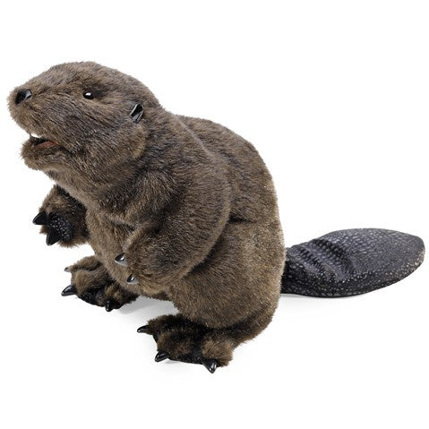 Beaver Hand Puppet - Soft Plush Animal Puppet for Kids, Storytelling & Educational Play - Perfect for Classroom, Birthday Parties & Interactive Fun