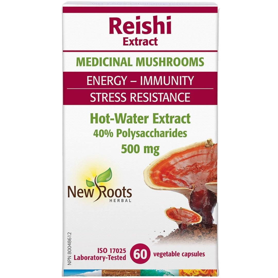 Premium Organic Reishi Mushroom Extract 500mg - 60 Vegan Capsules for Immune Support, Stress Relief & Better Sleep - Natural Adaptogen Supplement for Wellness & Daily Health