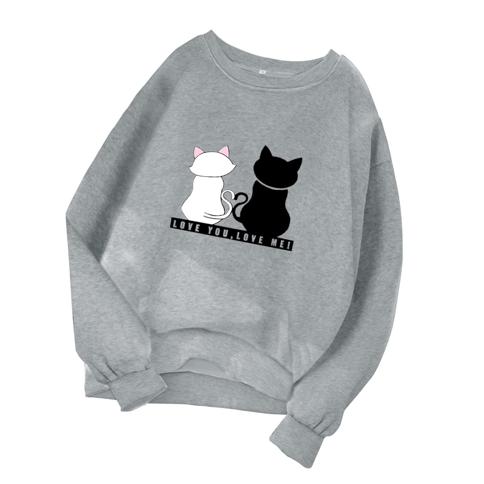 Fun Graphic Print Women's Zip Tunic Pullover - Round Neck Long Sleeve Sweatshirt & Hoodie Top for Casual Wear, Workout, and Outdoor Activities