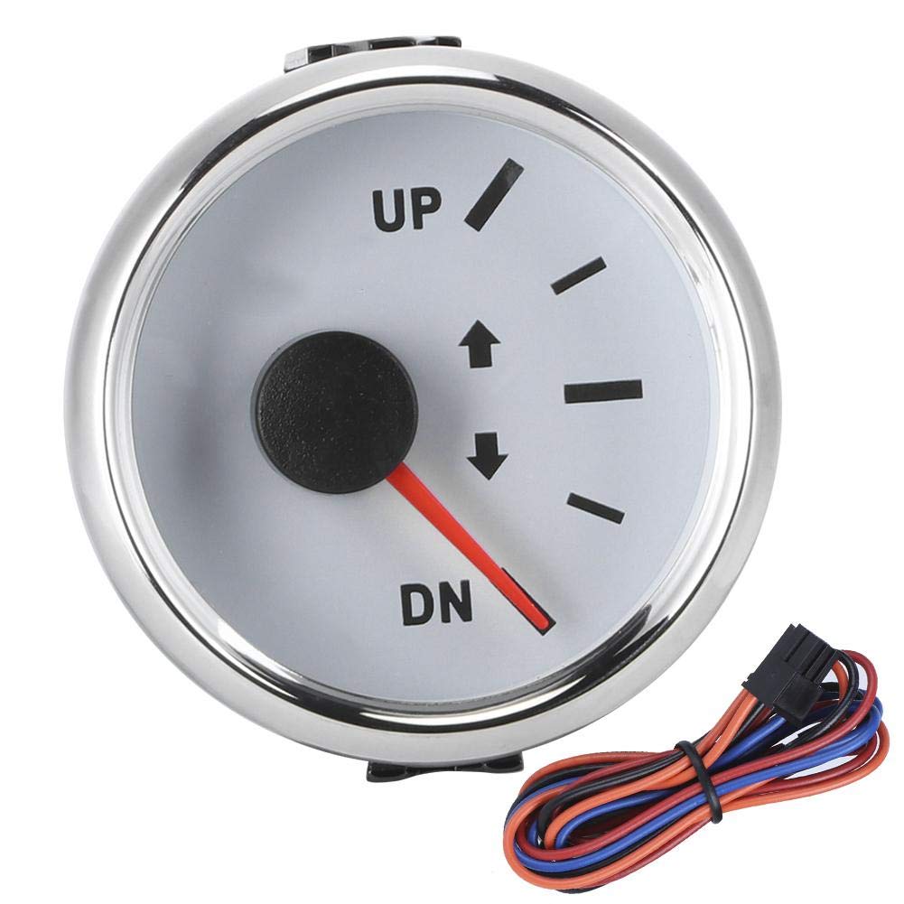 52mm Boat Trim Gauge with Red Backlight - Perfect for Marine Tilt Monitoring