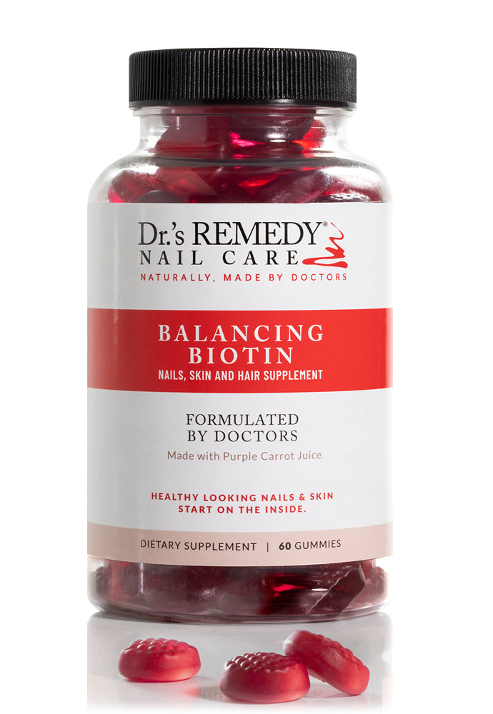 Dr.'s Remedy BALANCING Biotin Gummy Vitamin - 60 Count | Hair, Skin & Nails Support | Delicious Natural Flavor for Daily Wellness Boost