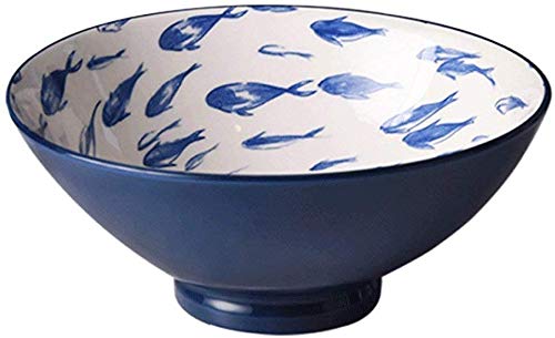 Hand-Painted Ceramic Soup Bowl - 8