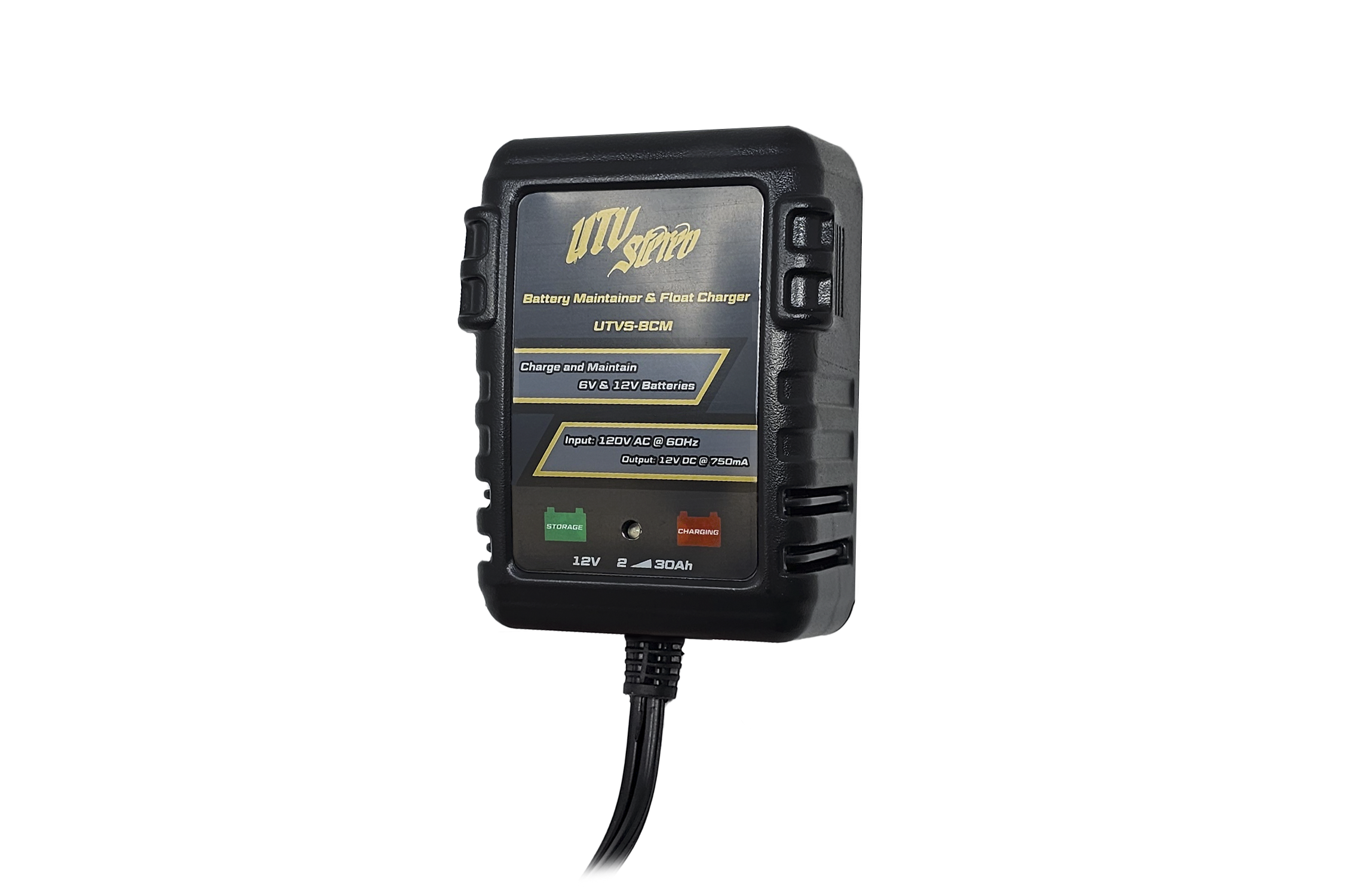 12V Automatic Battery Charger & Maintainer for Cars, Motorcycles, ATVs & UTVs - Smart Trickle Charger with BCM Technology - Perfect for Winter Storage & Long-Term Vehicle Maintenance