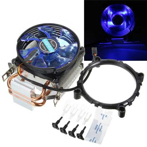 95mm LED Copper CPU Cooler - High Performance Cooling Fan & Heat Sink for Intel LGA775/1156/1155 & AMD AM2/AM2+ - Perfect for Gaming PCs & Workstation Builds
