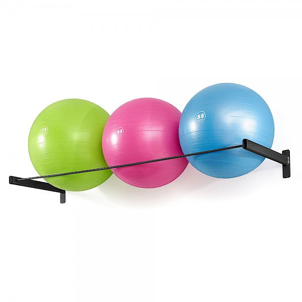 Element Fitness Wall Mounted Gym Ball Rack - Heavy Duty Storage Organizer for Exercise, Yoga & Medicine Balls - Perfect for Home Gyms, Fitness Studios & Training Centers