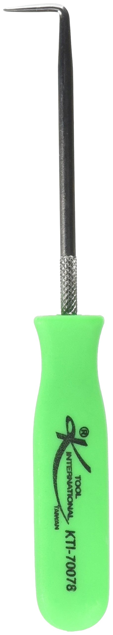 K Tool International 70078 90 Degree Neon Green Pick Tool - Precision Dental & Electronics Cleaning Pick for Dentists, Jewelers, and DIY Crafts (Set of 1) - Perfect for Detailed Work, Small Parts Removal, and Delicate Cleaning Tasks