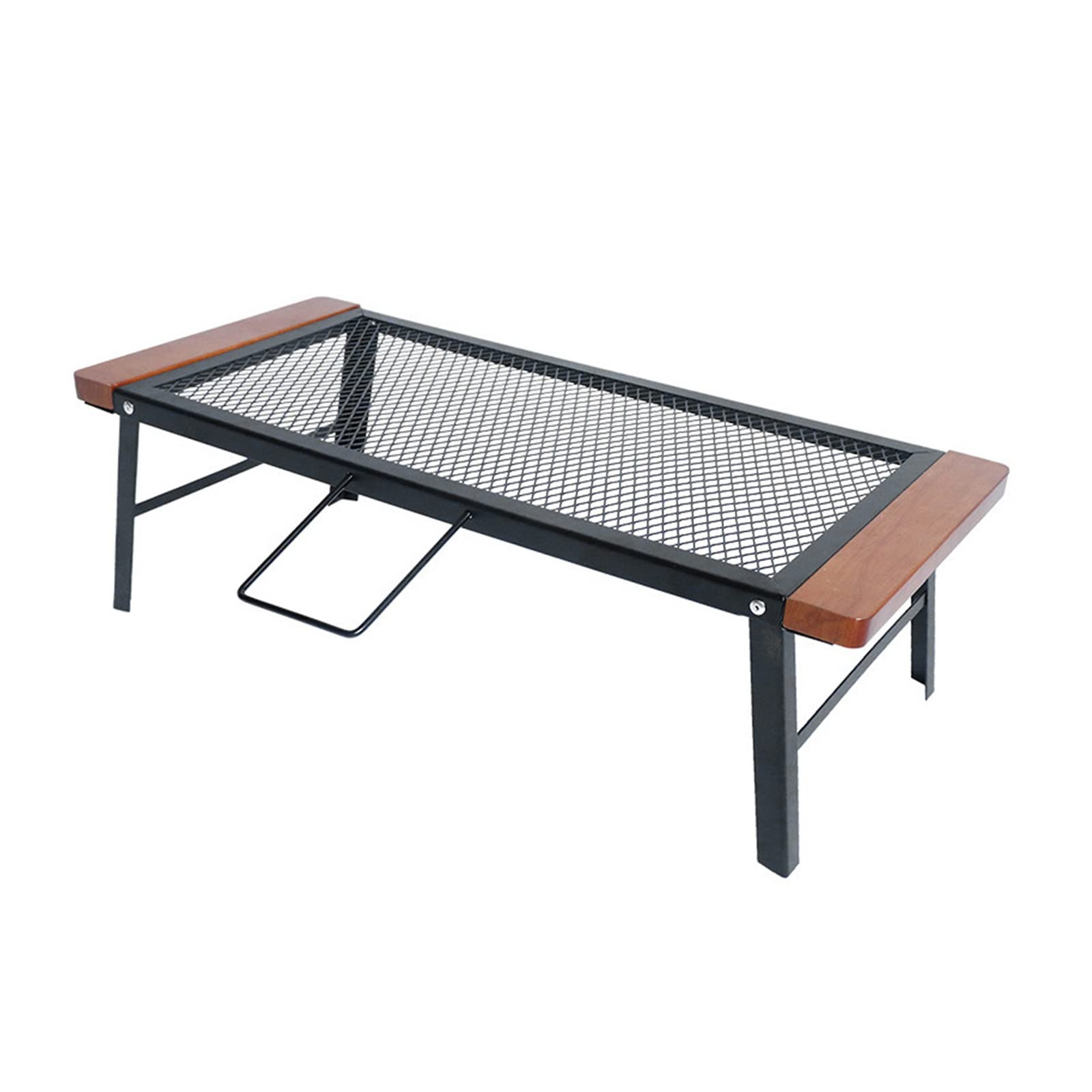 Portable Over Fire Camp Grill & Folding Picnic Table with Carry Bag - Ultralight Outdoor BBQ Cooking Table for Camping, Beach, Backyard & Garden Parties