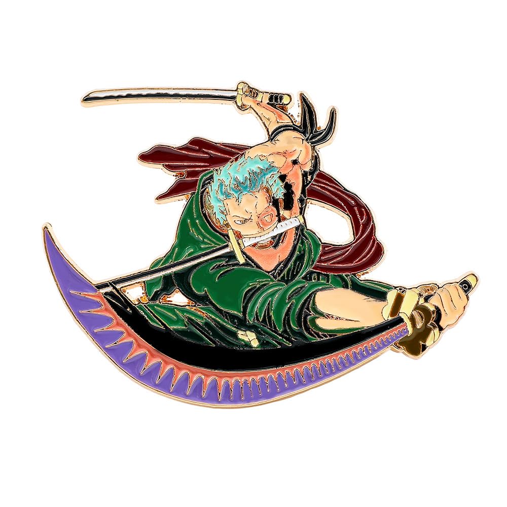 Anime Luffy Enamel Pins - One Piece Metal Brooch Badges for Cosplay, Backpacks, Jackets & Gifts | Collectible Lapel Pins for Men, Boys & Anime Fans | Perfect for Conventions, Cosplay Events & Daily Fashion Accessories
