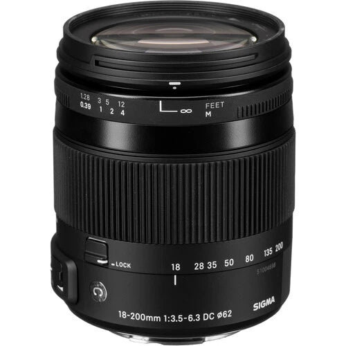 Sigma 18-200mm f/3.5-6.3 DC Macro HSM Contemporary Lens for Sony A Mount - Perfect for Travel, Wildlife & Portrait Photography