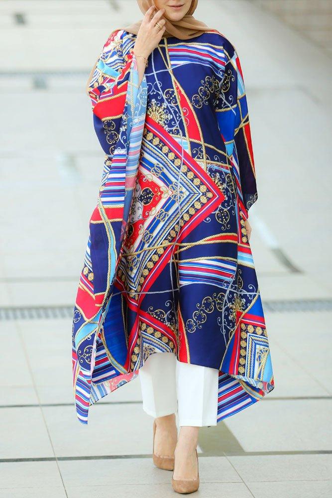 Stylish Cruise Modest Tunic for Women - Flowy Loose Fit Long Top - Perfect for Travel, Beach Cover Up & Casual Outfits