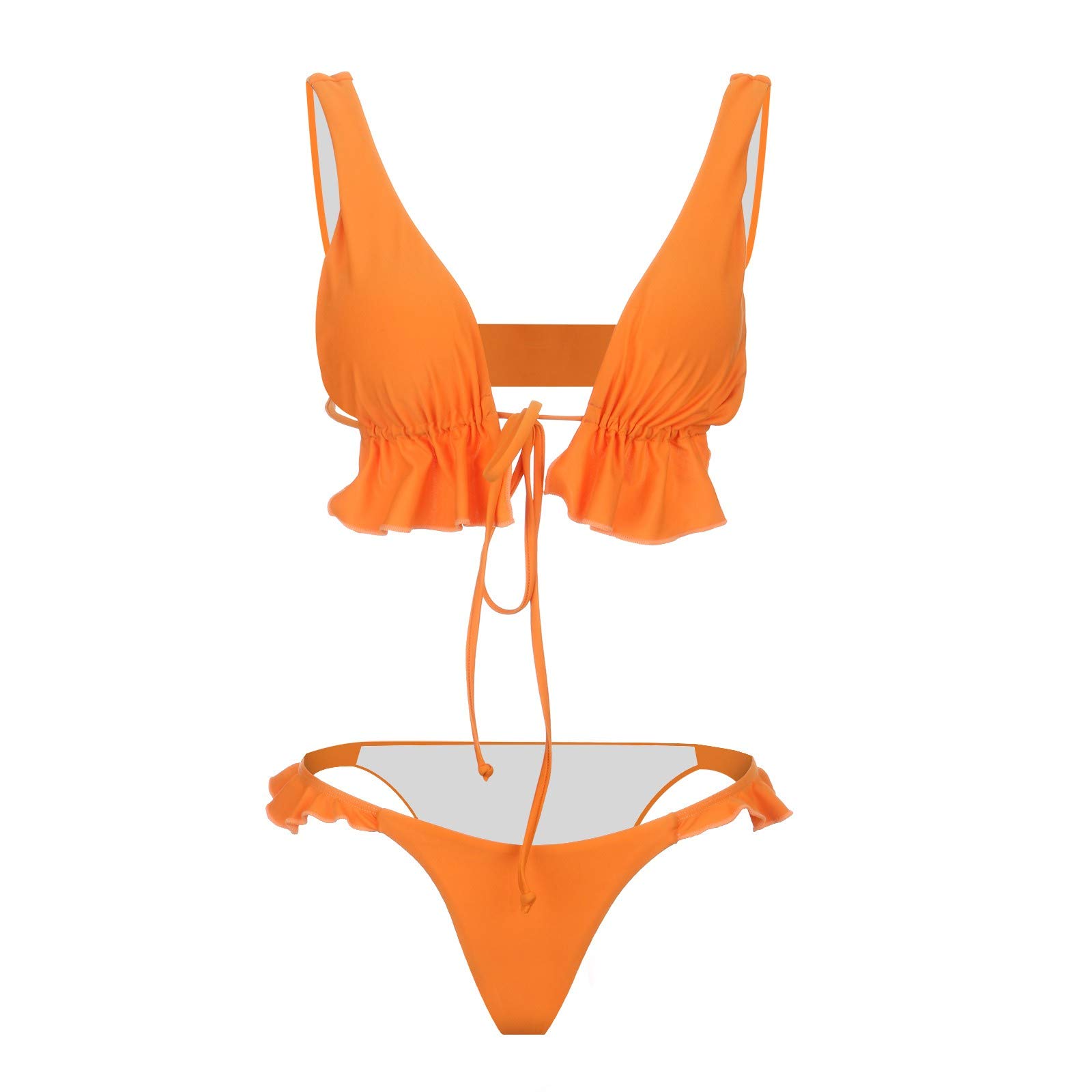 Women's Two Piece Swimsuit - Halter Bikini Set with High Waisted Bottom | Sexy Beach Swimwear for Summer Vacation & Pool Party | Perfect for Swimming, Sunbathing & Tropical Getaways