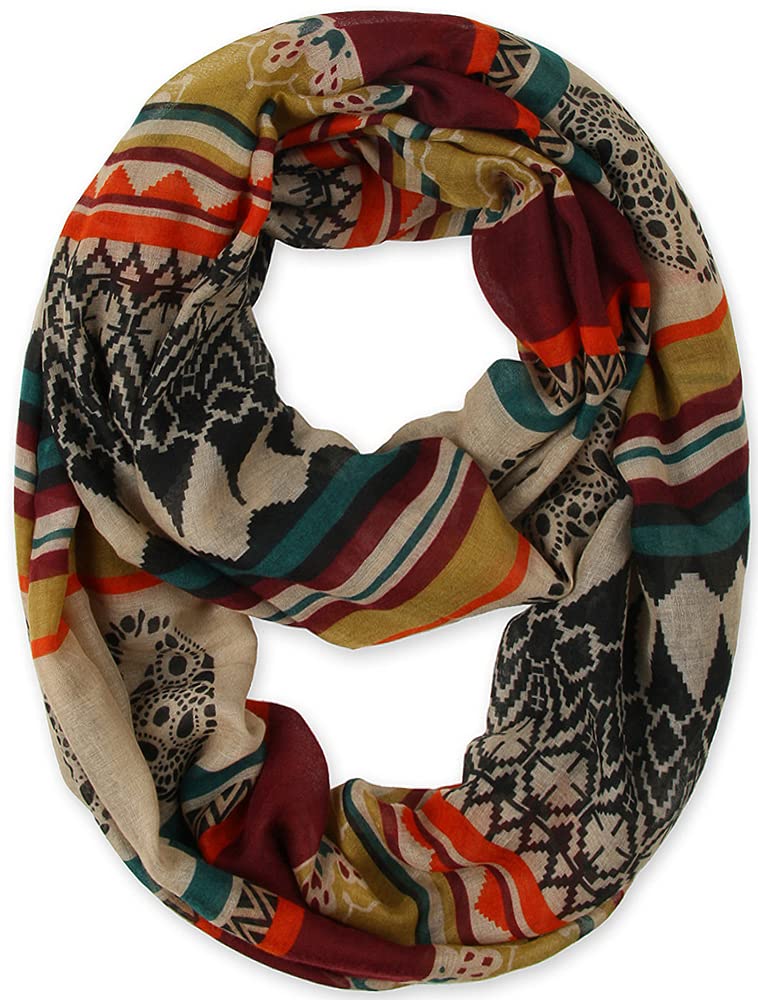 Corciova Women's Lightweight Winter Infinity Scarf - Soft Warm Loop Scarf for Cold Weather - Perfect for Outdoor Activities, Travel, and Everyday Fashion