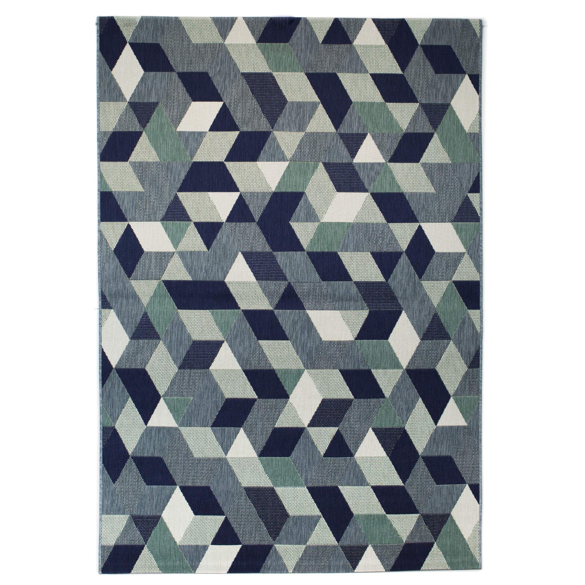 Balta Rugs Felix Modern Geometric Indoor/Outdoor Area Rug - Non-Slip, Durable & Stylish - Perfect for Living Room, Bedroom, Patio & Deck Decor