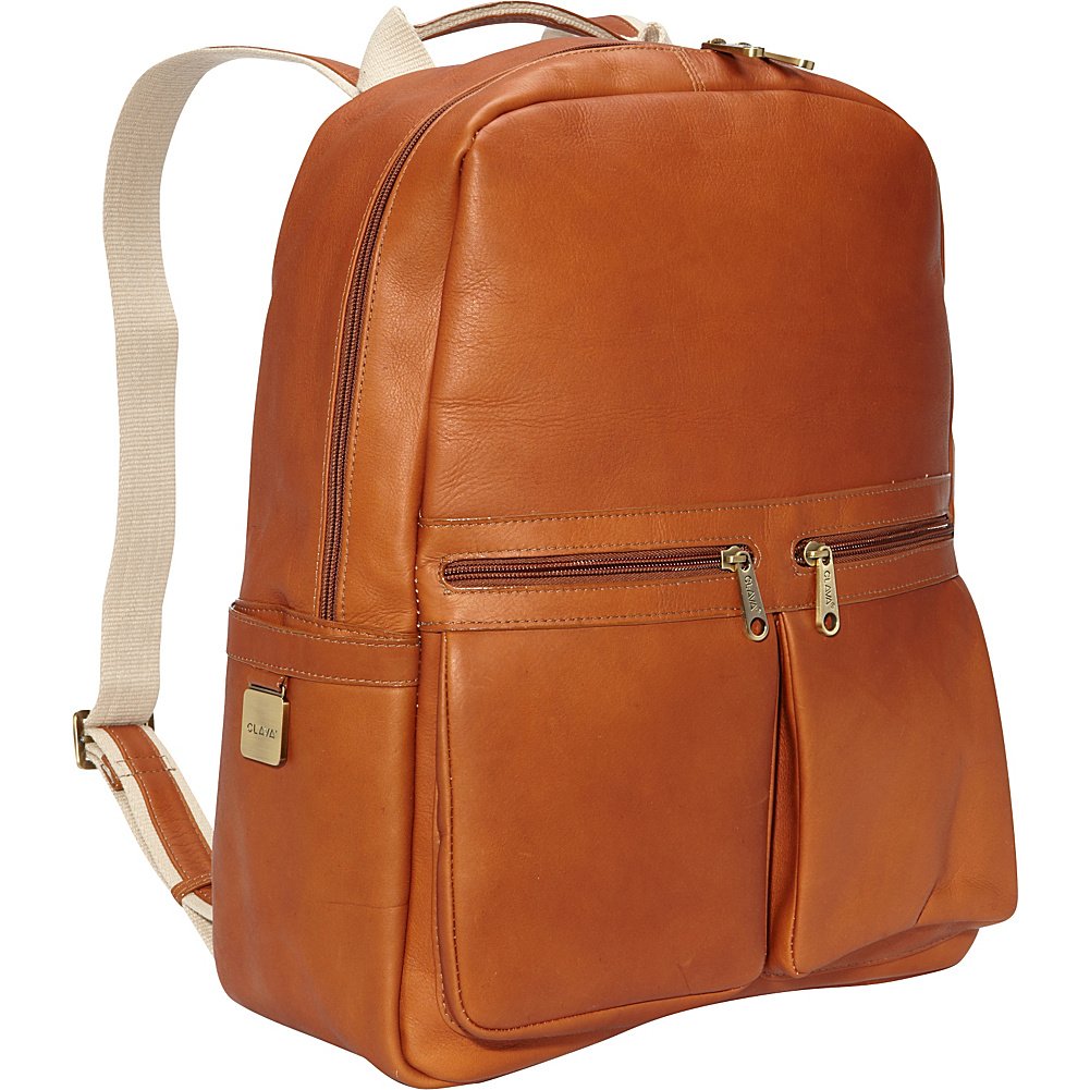 City Pocket Laptop Backpack (Vachetta Tan) - Waterproof 15.6 Inch Business Backpack for Men & Women - Perfect for Work, Travel & College Commute