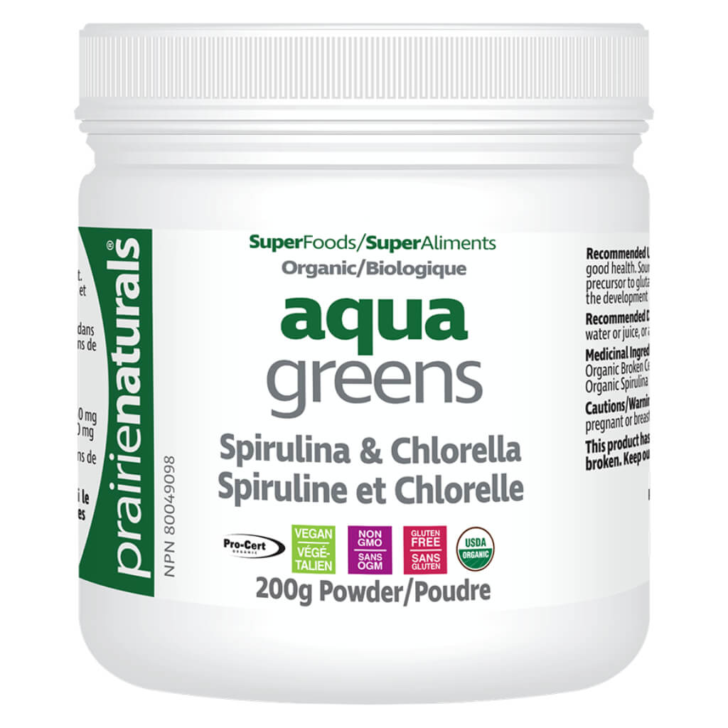 Organic Aqua Greens Powder - Superfood Supplement for Detox & Energy | Perfect for Smoothies, Juices & Healthy Recipes