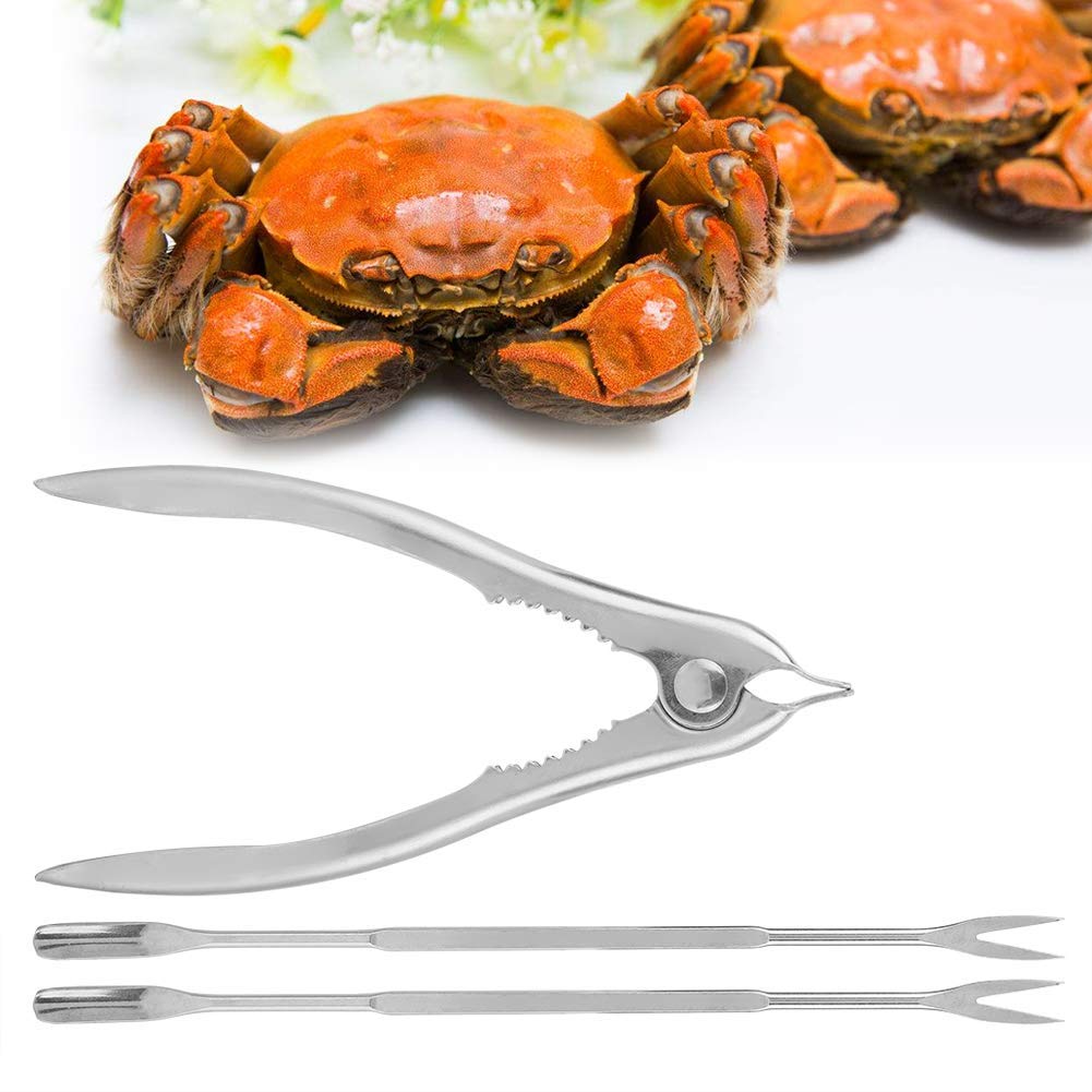 Premium Stainless Steel Lobster Crackers and Picks Set - Heavy Duty Crab Shell Claw Opener with Seafood Forks & Nut Crackers - Perfect for Seafood Lovers, Dinner Parties, and Gourmet Kitchen Use