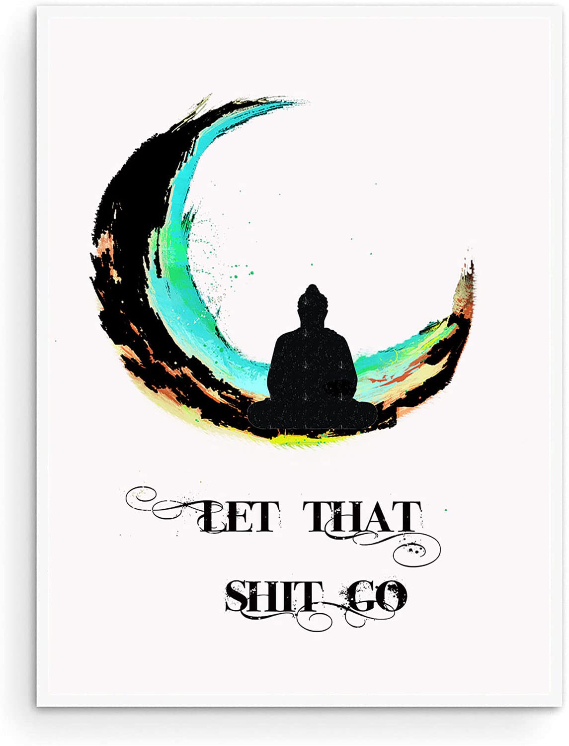 Funny Bathroom Wall Art Poster 24x36