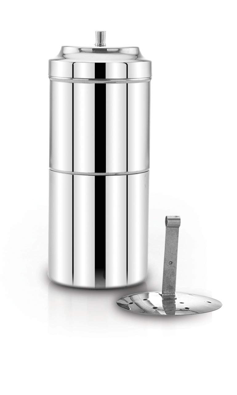 Premium Stainless Steel South Indian Coffee Filter - 400ml Traditional Indian Coffee Maker for Home, Office & Travel - Perfect for South Indian Filter Coffee & Espresso Brewing
