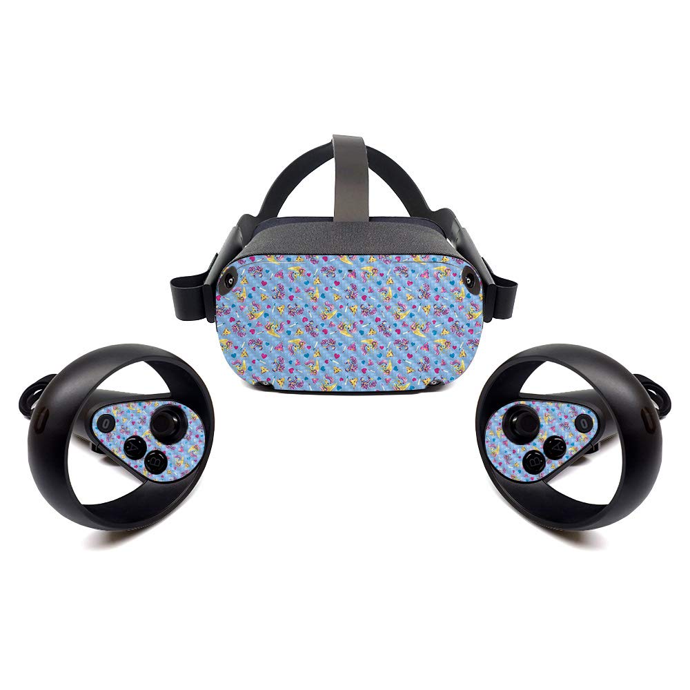Premium Carbon Fiber Skin for Oculus Quest - Castle Unicorns Design | Protective & Durable Textured Cover | Easy to Apply & Remove | Made in USA | Perfect for Gaming, VR Protection & Custom Style Enhancement