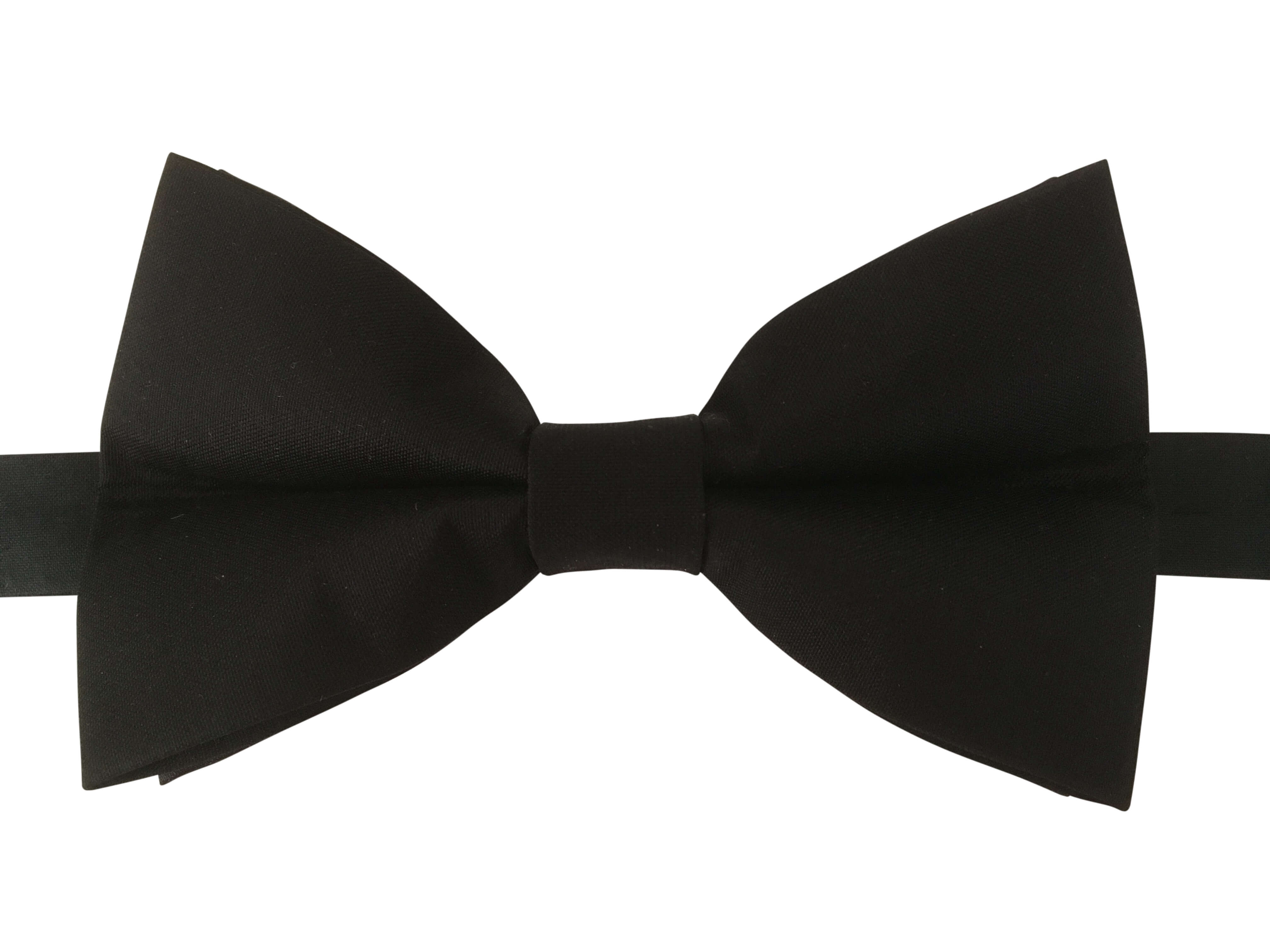Elegant Pure Silk Black Bow Tie for Men - Perfect for Weddings, Formal Events & Special Occasions