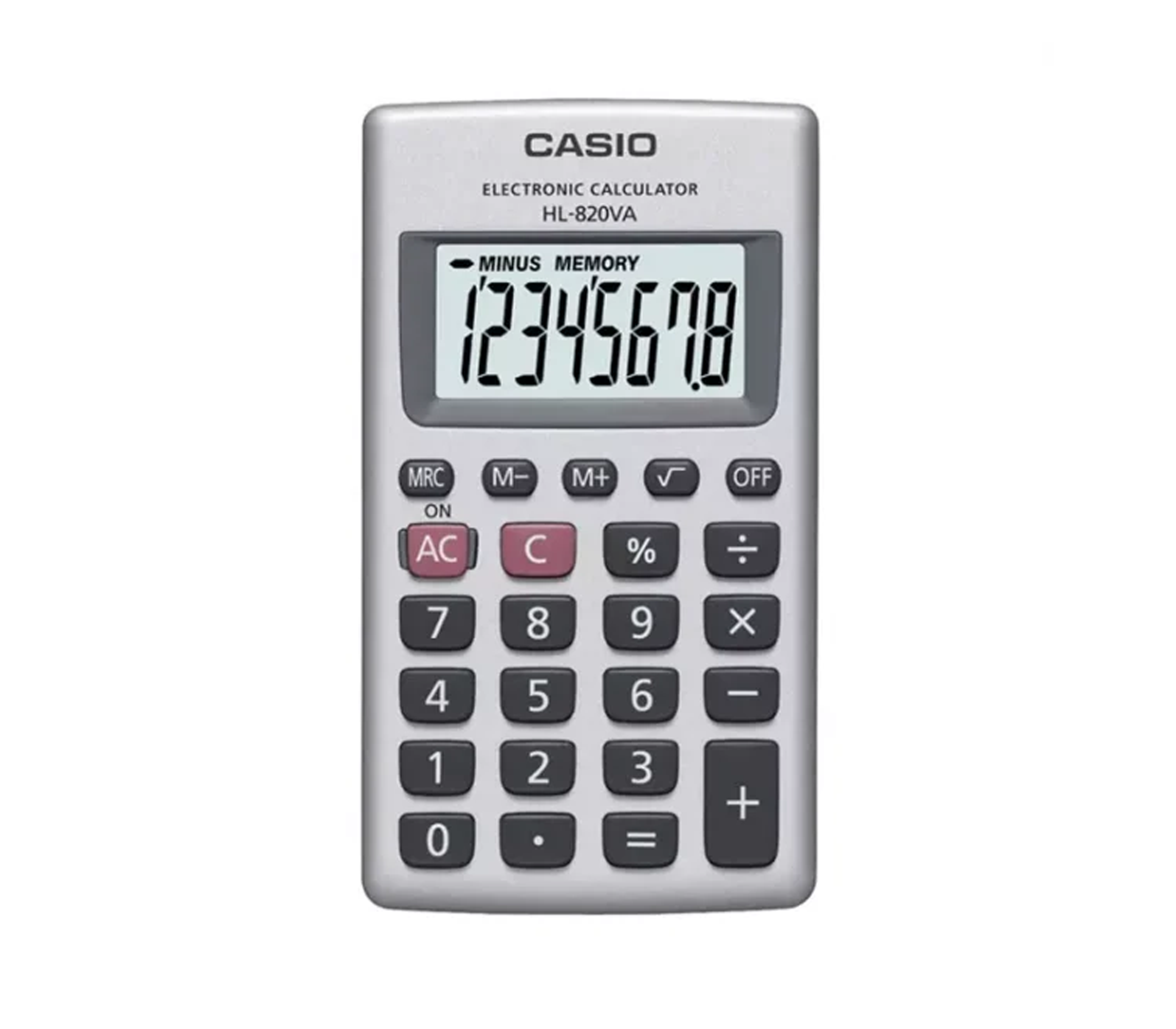 Casio HL-820VA Pocket Calculator - Portable & Lightweight for School, Office, and Business Finance Calculations