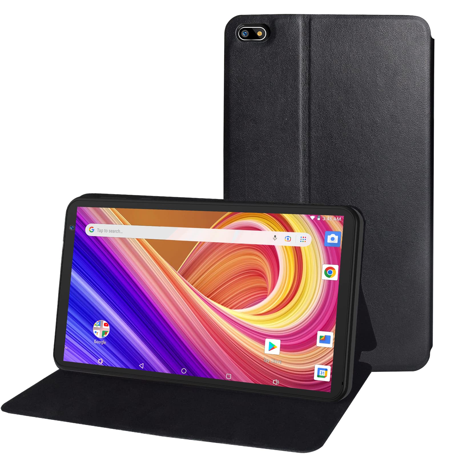 PRITOM 7 Inch Android 13 Tablet 32GB - Quad Core Processor, HD IPS Display, Dual Camera, WiFi, Bluetooth - Includes Protective Case (2024 Model) - Perfect for Online Learning, Streaming & Portable Work