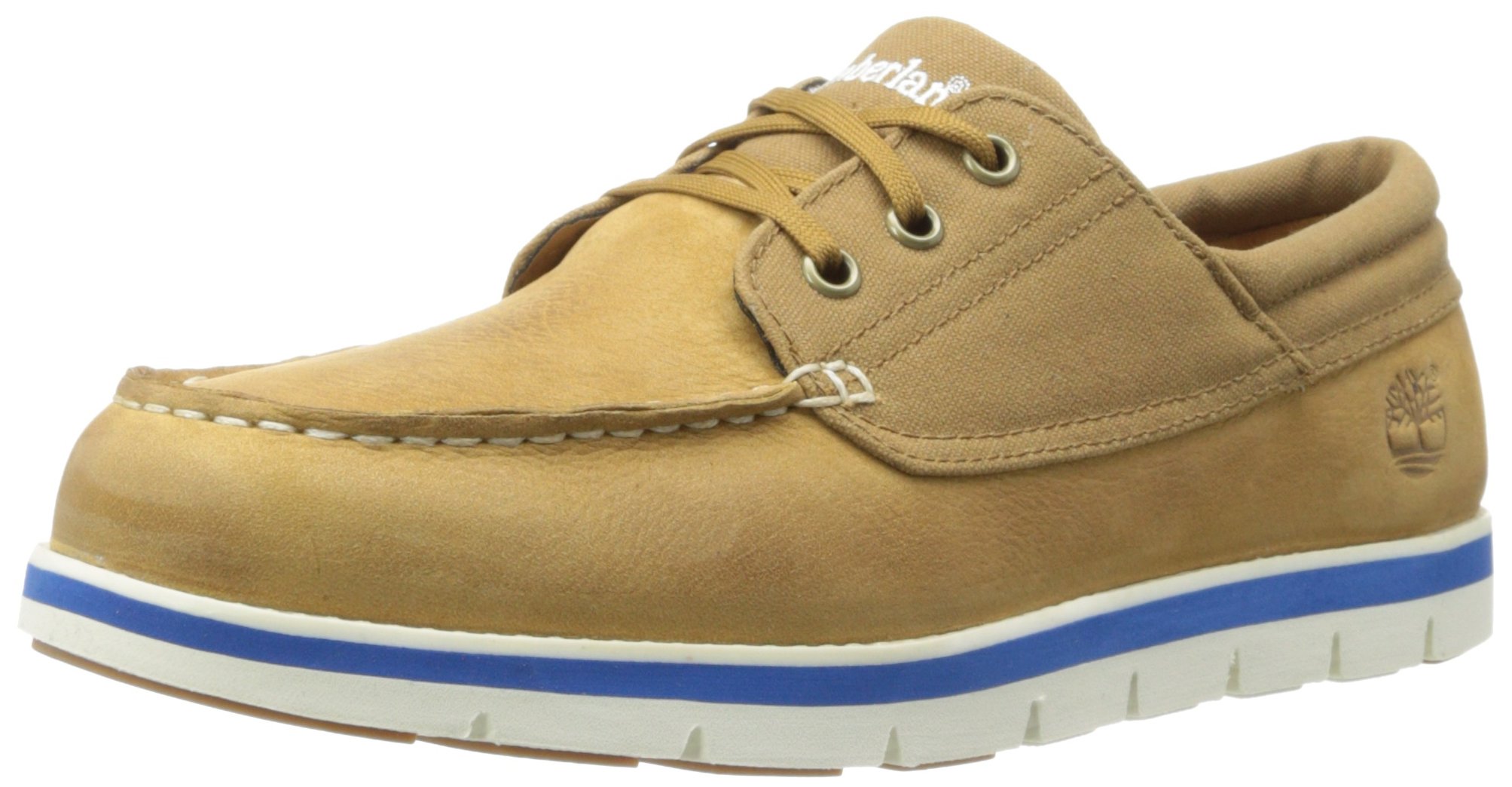 Timberland Men's Harborside 3-Eye Canvas Oxford Shoes - Classic Casual Boat Shoes for Men | Comfortable Slip-On Style for Sailing, Beach & Everyday Wear