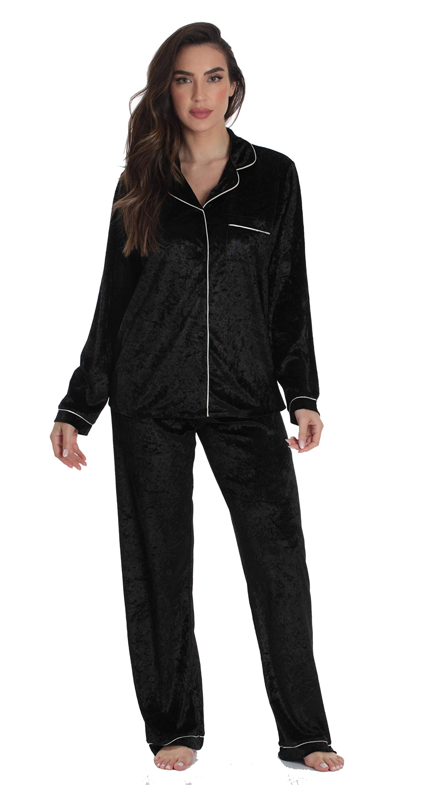 Just Love Velvet Velour Women's Pajama Set - Soft & Cozy Sleepwear Pants for Lounge & Sleep - Perfect for Relaxing at Home or Gift Giving