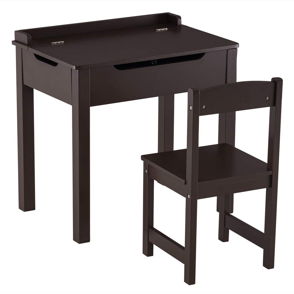 Ochine Kids Table and Chair Set - Adjustable Study Desk with Hutch, Storage Shelves & Drawers - Children's Writing Desk & Chair Combo for Homework & Crafts - Perfect for Bedroom, Playroom or Classroom (Ship from USA)