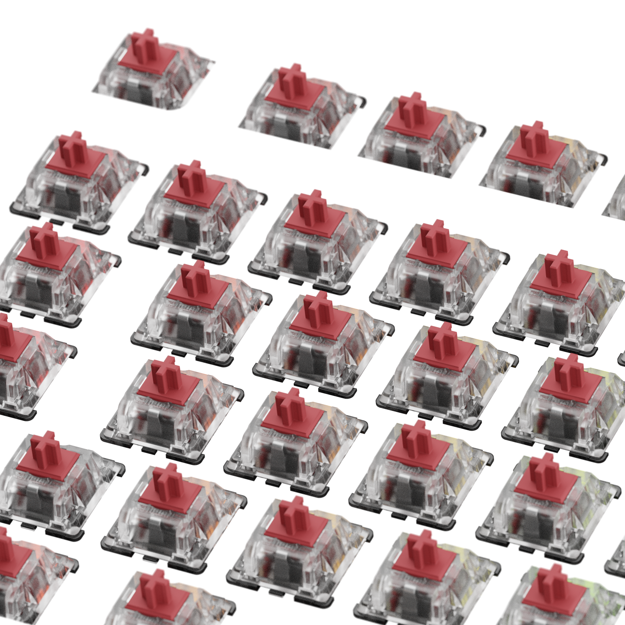 Glorious Fox Heavy MX 75 ISO Mechanical Keyboard Switches - Tactile Bump, Smooth Linear Feel for Gaming & Typing (Perfect for PC, Mac, and Custom Keyboard Builds)